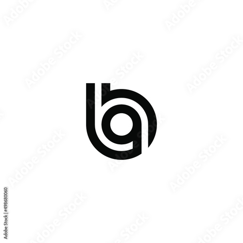 Monogram logo of letter AB in vector format. Editable and easy to custom as your needs