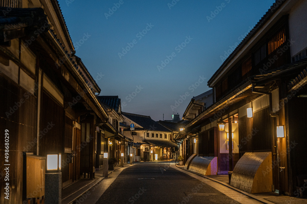 岡山県、倉敷美観地区・伝統的な街並み