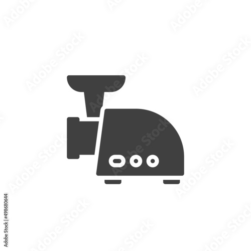 Meat grinder vector icon