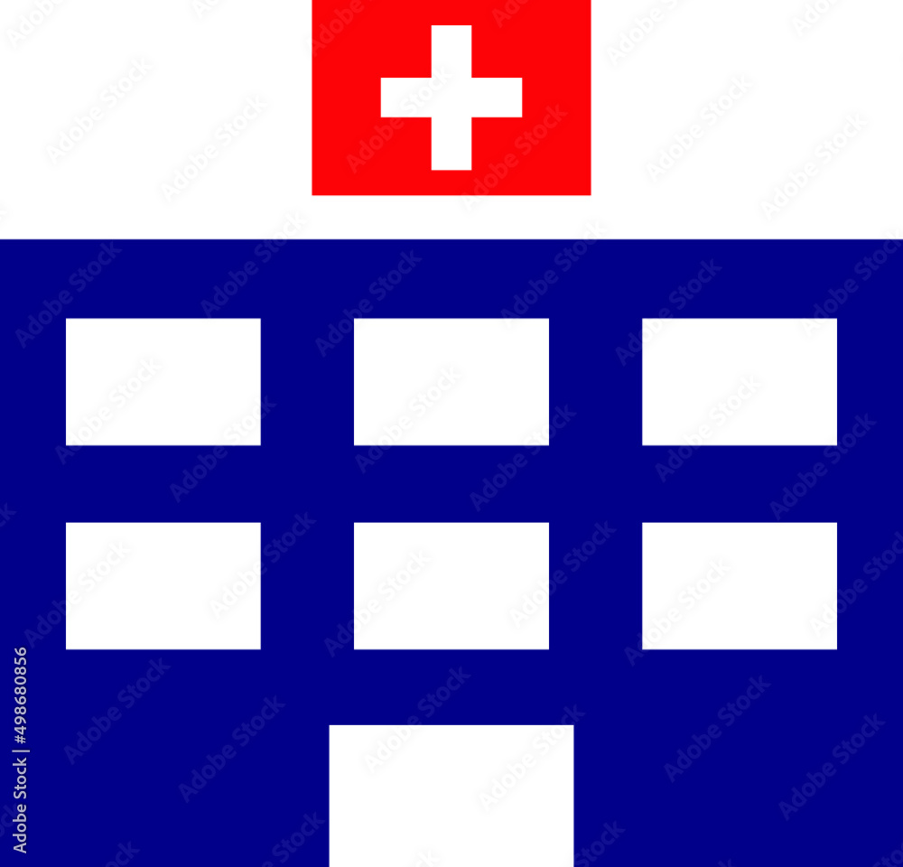 Obraz premium Hospital icon