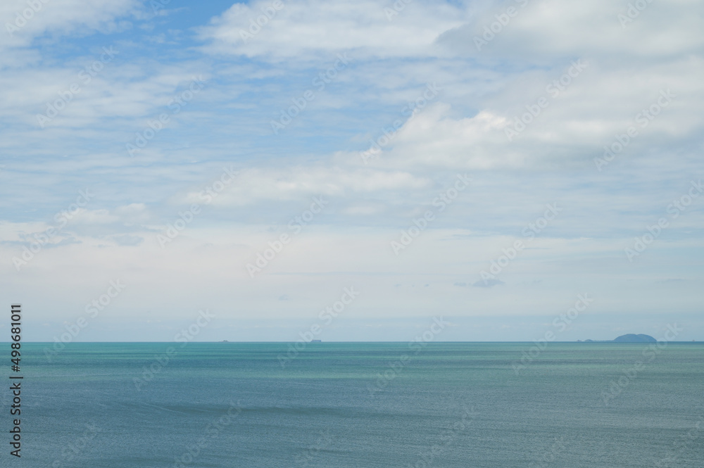 sea and sky background, beautiful landscape