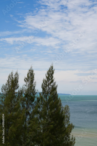 landscape of sea and sky, natural background