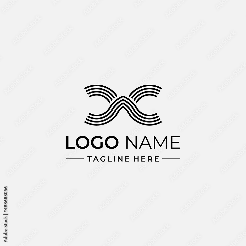 simple and modern line logo CC simple and modern line logo CC