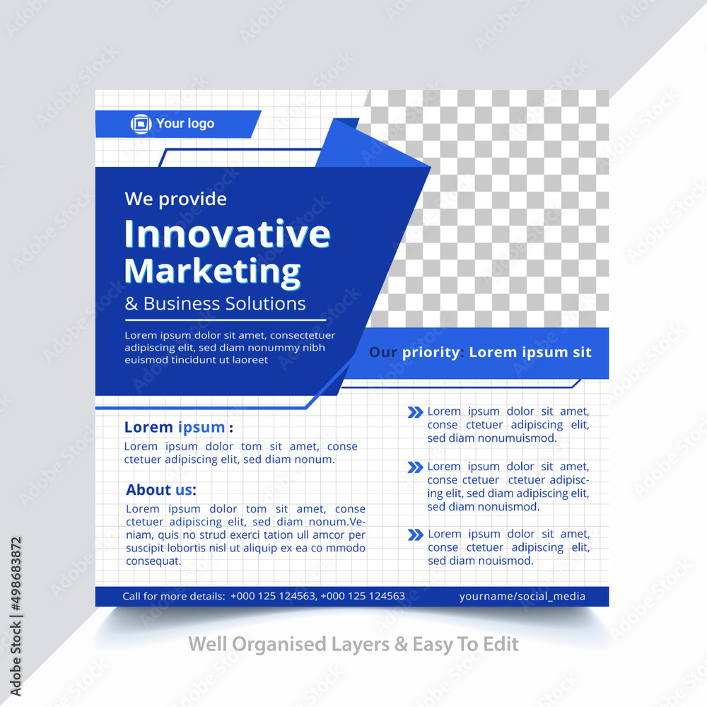 Blue Creative Corporate Business Social Media Post Banner Template Blue Creative Corporate Business Social Media Post Banner Template