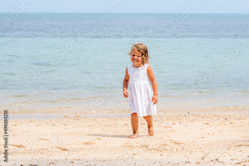 Little white dress by the shore deals