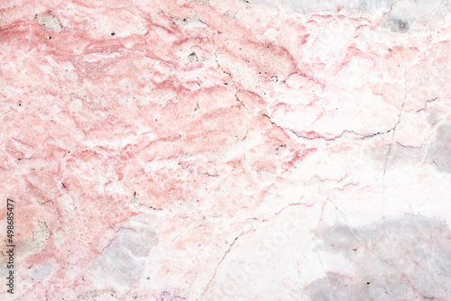 Pink marble texture background, floor, top view.