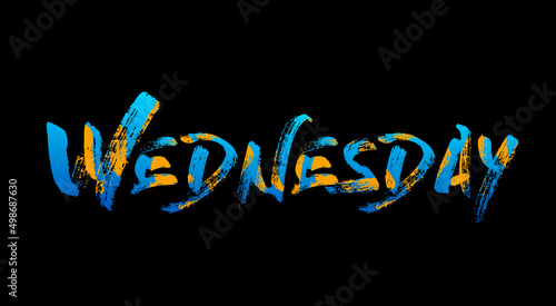 this Thursday is a Holiday. Colourful Thursday font in Black Background. Summer.