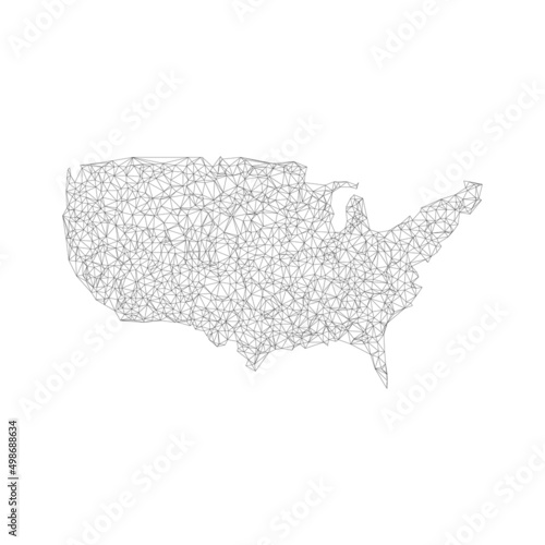 Abstract network polygonal ...