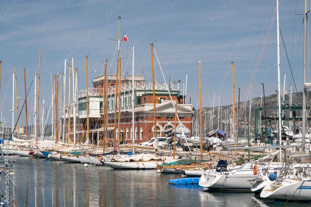 View of the Trieste Marina, Italy