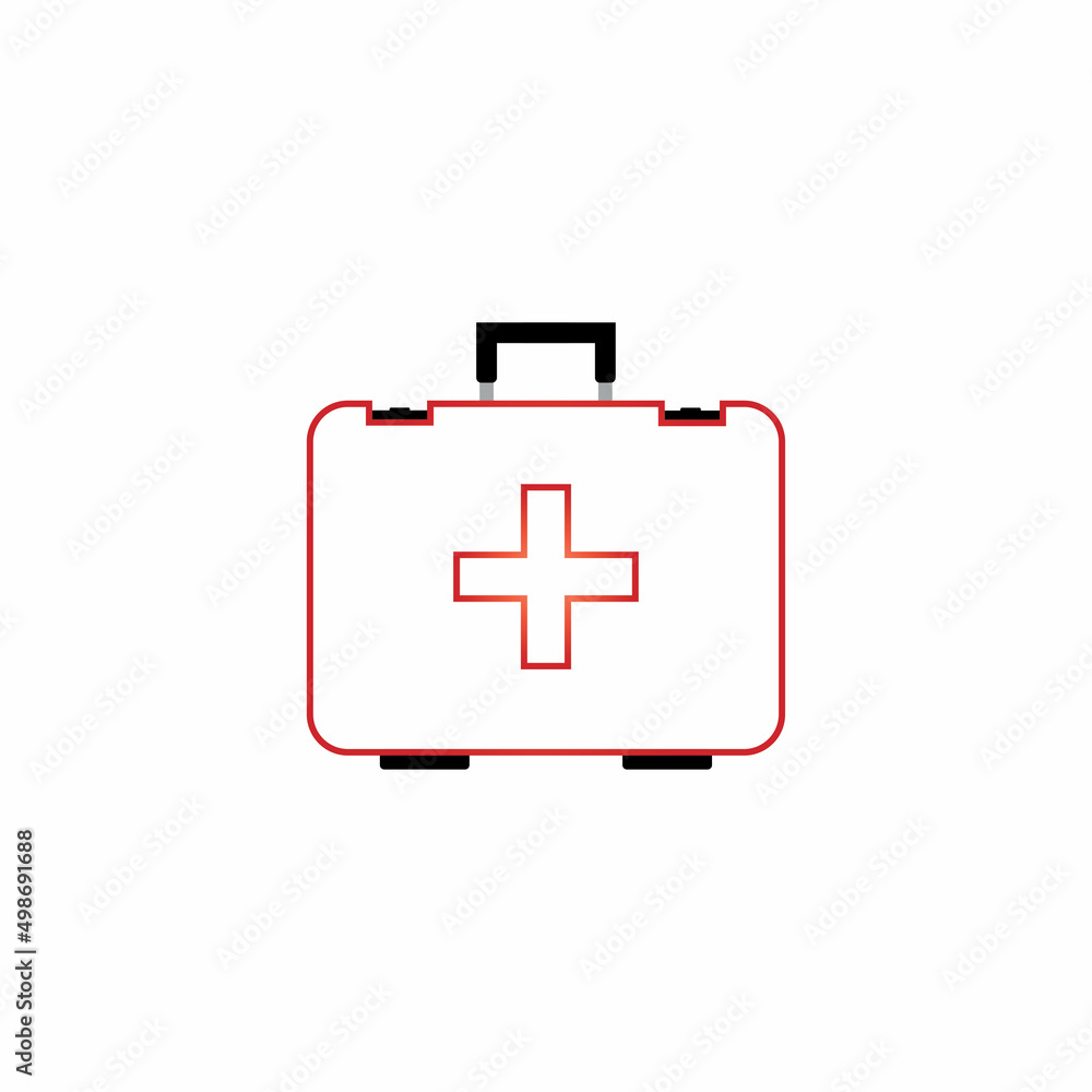 First aid icon on white background First aid icon on white background