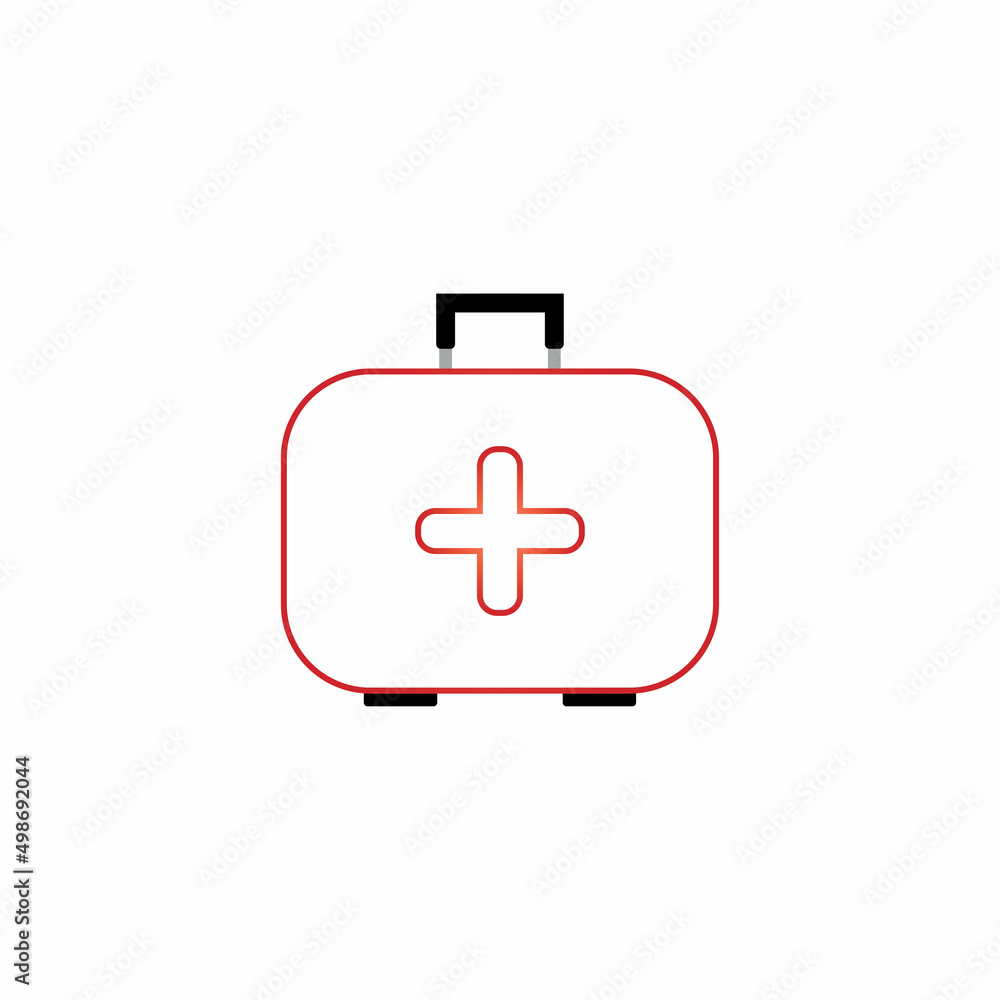 First aid icon on white background First aid icon on white background