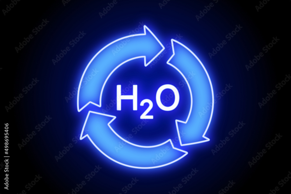 Water recycling clean environment symbol sign Water recycling clean environment symbol sign