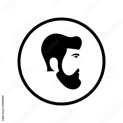 style haircut icon illustration