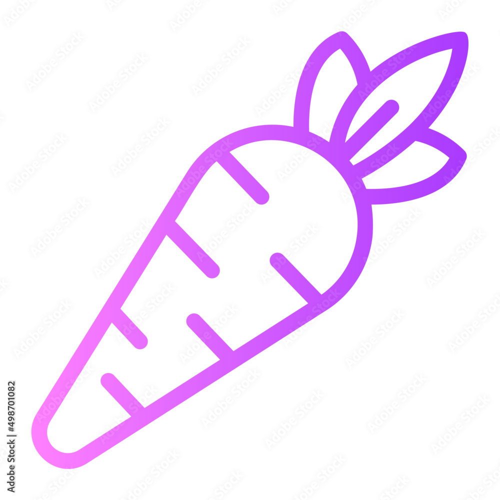 carrot gradient icon carrot gradient icon