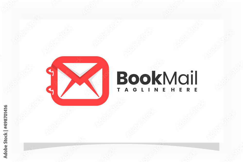 modern mail book logo, mail book vector icon logo modern mail book logo, mail book vector icon logo