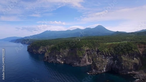 World Heritage　Shiretoko drone 知床