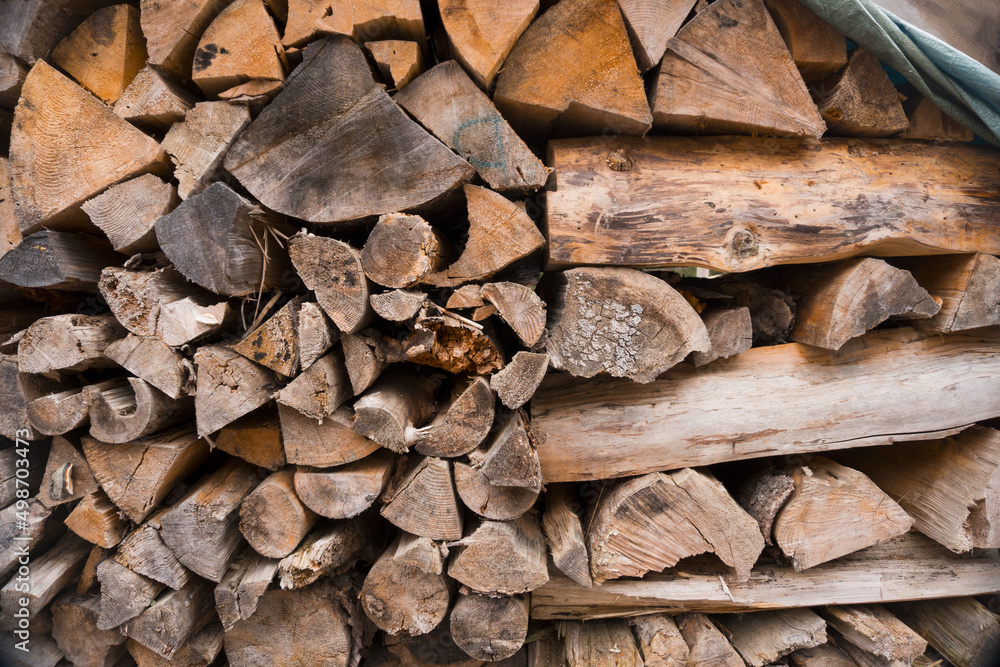 split firewood harrow stacked background texture split firewood harrow stacked background texture