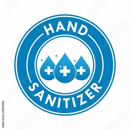 hand sanitizer logo template illustration