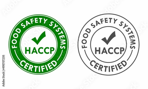 HACCP - Hazard Analysis and Critical Control Points concept background
