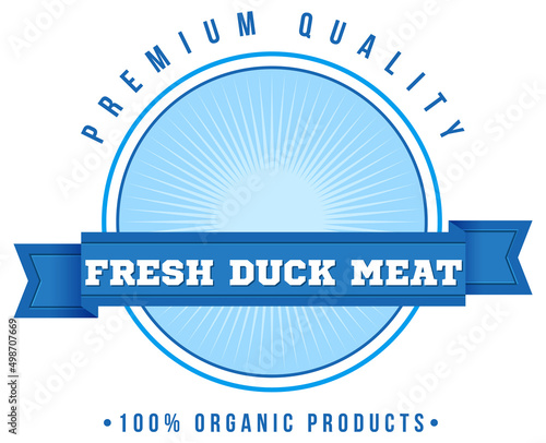 Logo design with words fresh duck meat