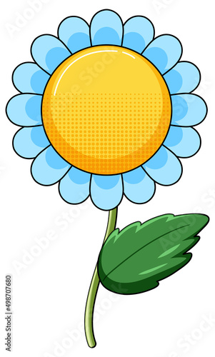 Flower with blue petals
