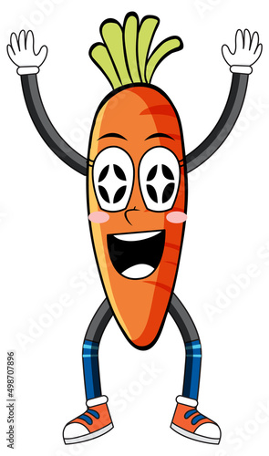 Carrot with arms and legs