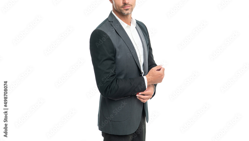 cropped mature man in suit. businessman isolated on white. business concept cropped mature man in suit. businessman isolated on white. business concept