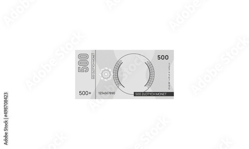 500 zł banknot design voucher