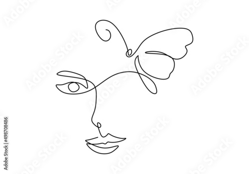 One continuous single line ...