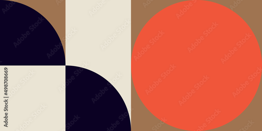 Modern vector abstract geometric background with circles, rectangles and squares in retro scandinavian style. Pastel colored simple shapes graphic pattern. Abstract mosaic artwork. Modern vector abstract geometric background with circles, rectangles and squares in retro scandinavian style. Pastel colored simple shapes graphic pattern. Abstract mosaic artwork.