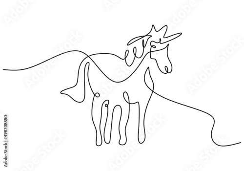 One continuous single line ...