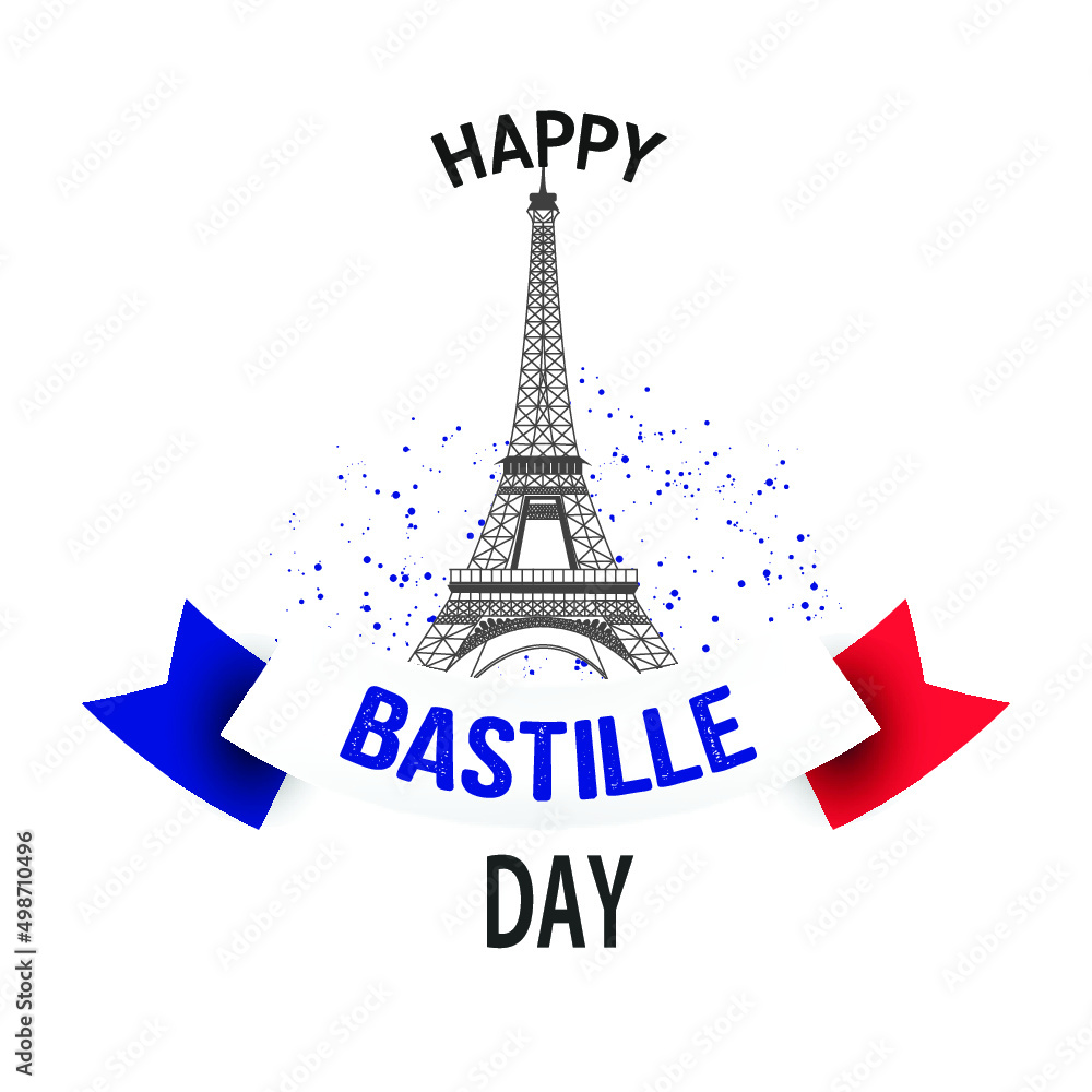 Bastille day. Vector background.