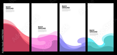 Vector Illustration colorful liquid and fluid abstract for banner template
