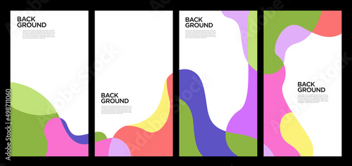 Vector Illustration colorful liquid and fluid abstract for banner template
