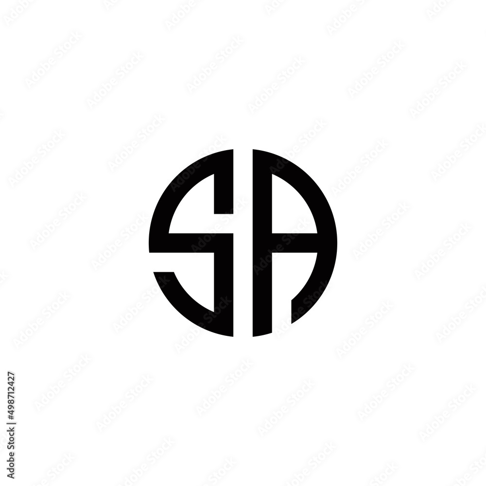 initial letter S in circle logo vector initial letter S in circle logo vector