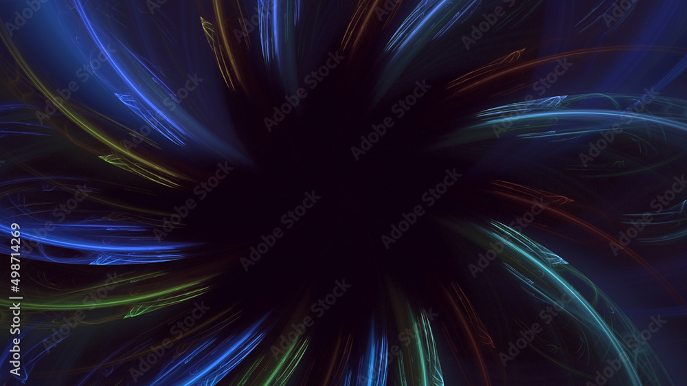 3D rendering abstract round light background 3D rendering abstract round light background