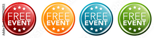 Foto free event badge stamp