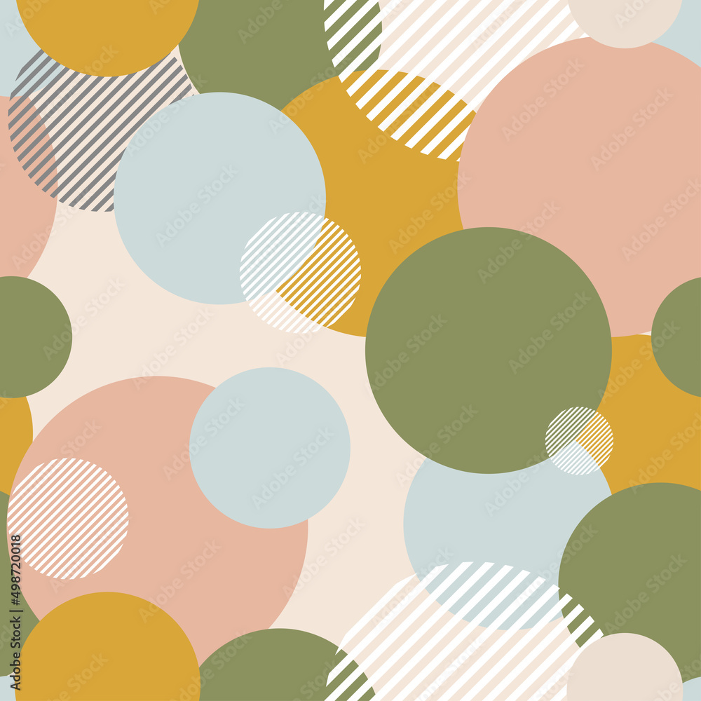 Pattern with geometric shapes. Vector illustration of modern collage in vector.