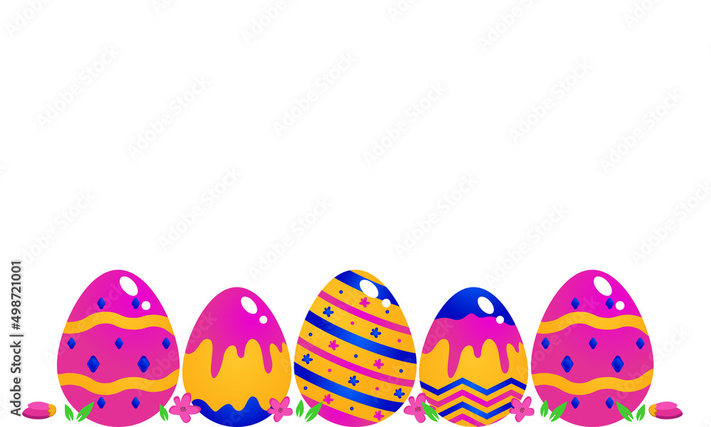 Easter eggs template design background concept Easter eggs template design background concept