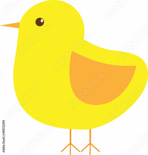 Vector illustration of chick isolated