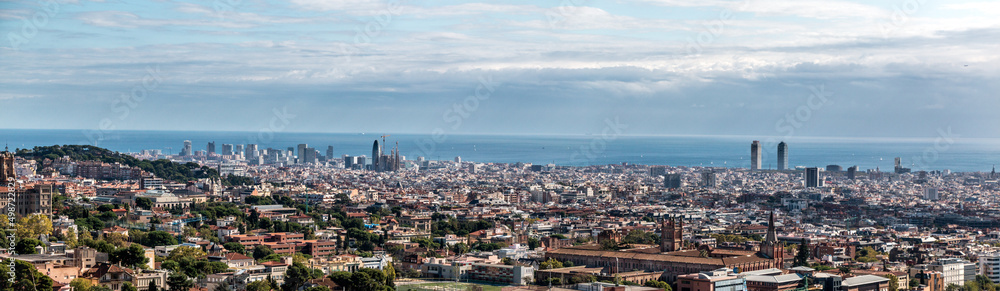 BARCELONA panorámica, vistas des de otro punto de la ciudad