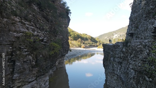 view on Osum Canyon  near Berat  amazing landscape  Albania