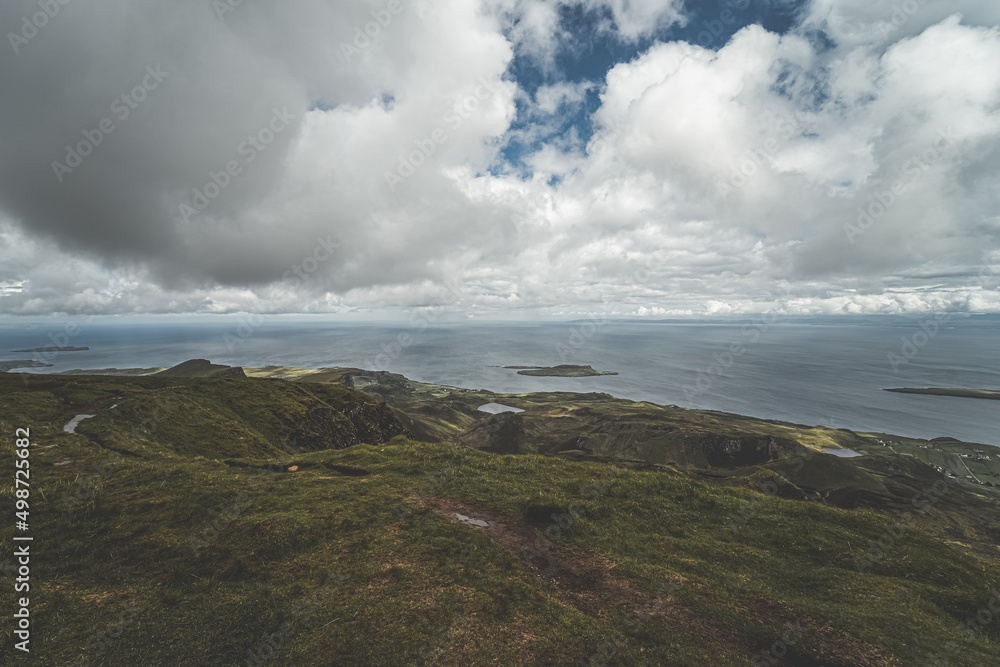 Quiraing walk on the Isle of Skye in Scotland Quiraing walk on the Isle of Skye in Scotland