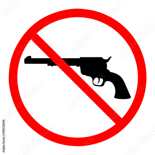 Do not use gun, Gun Shooting is prohibited, Rifle Shooting  is restricted