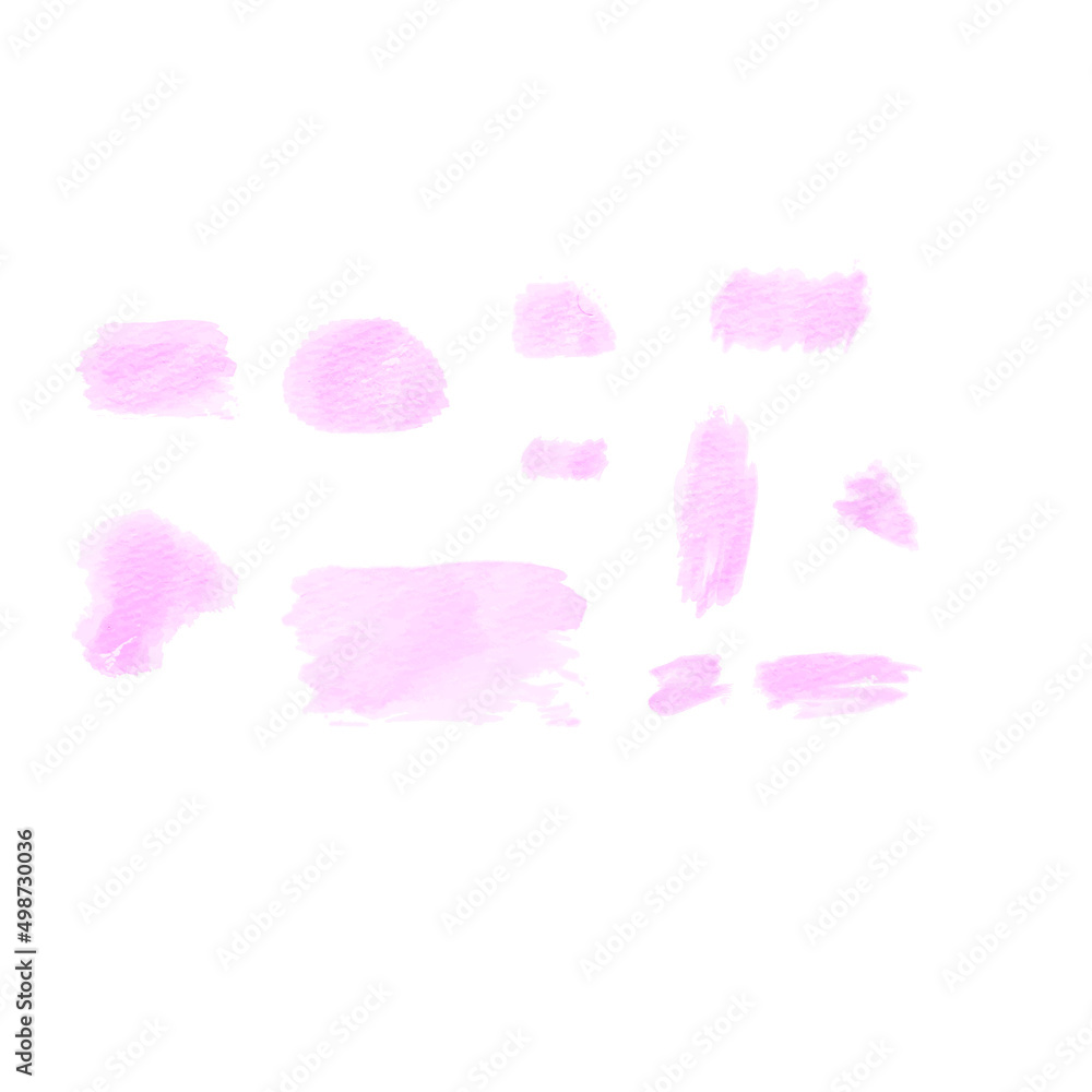 水彩ピンクの見出し枠ベクター