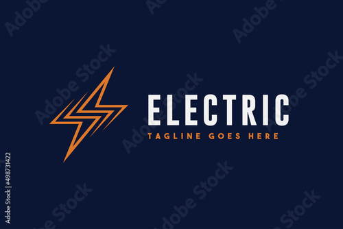 electric logo, electric design logo template
