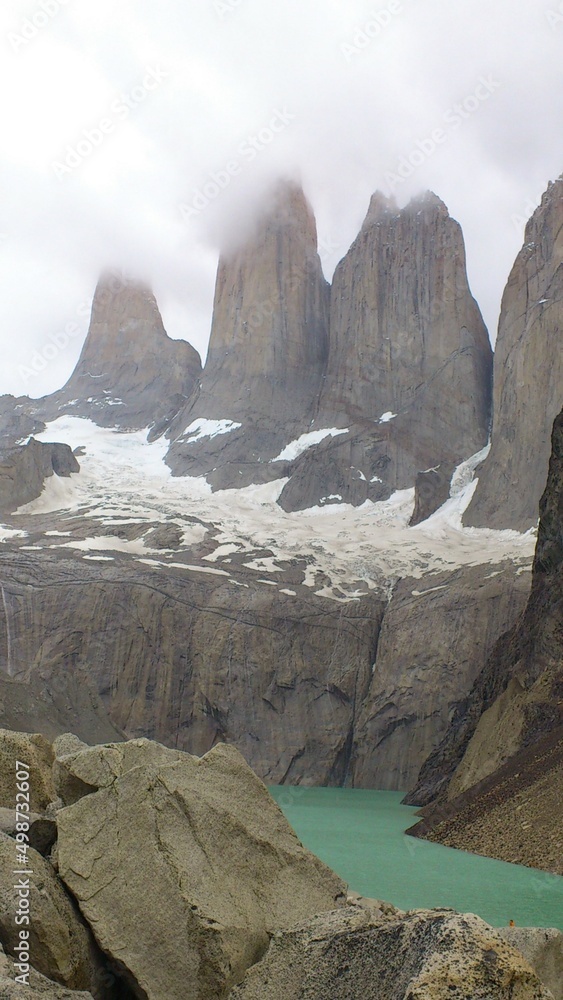 Obraz premium Chilean Patagonia landscape, Torres del paine