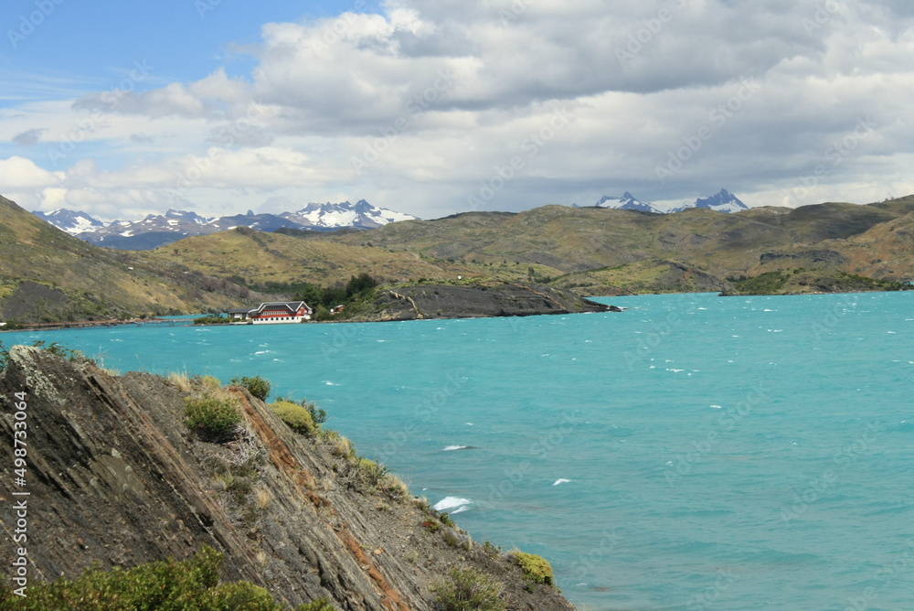Fototapeta premium Chilean Patagonia landscape, Torres del paine