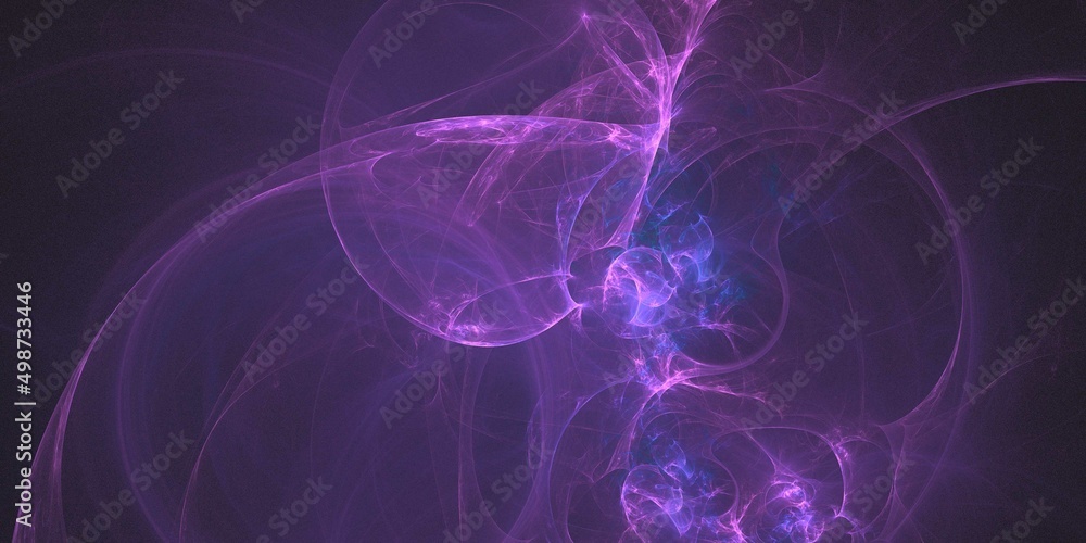 3D rendering abstract multicolor fractal background