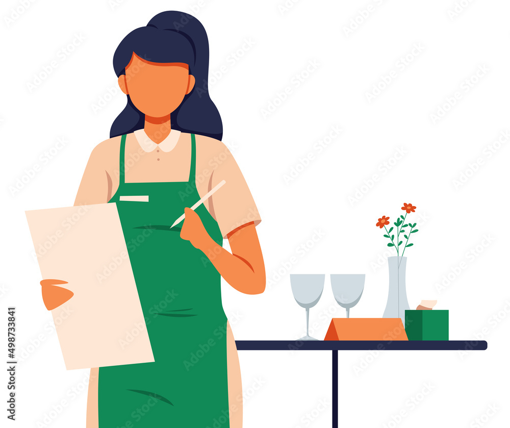 Waitress Taking Order Waitress Taking Order